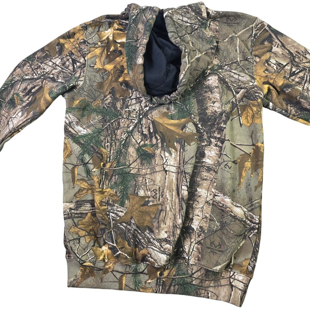 Carhartt Camo Full Zip Hoodie Men's Small Hooded Sweatshirt Hunting Realtree - Picture 10 of 10